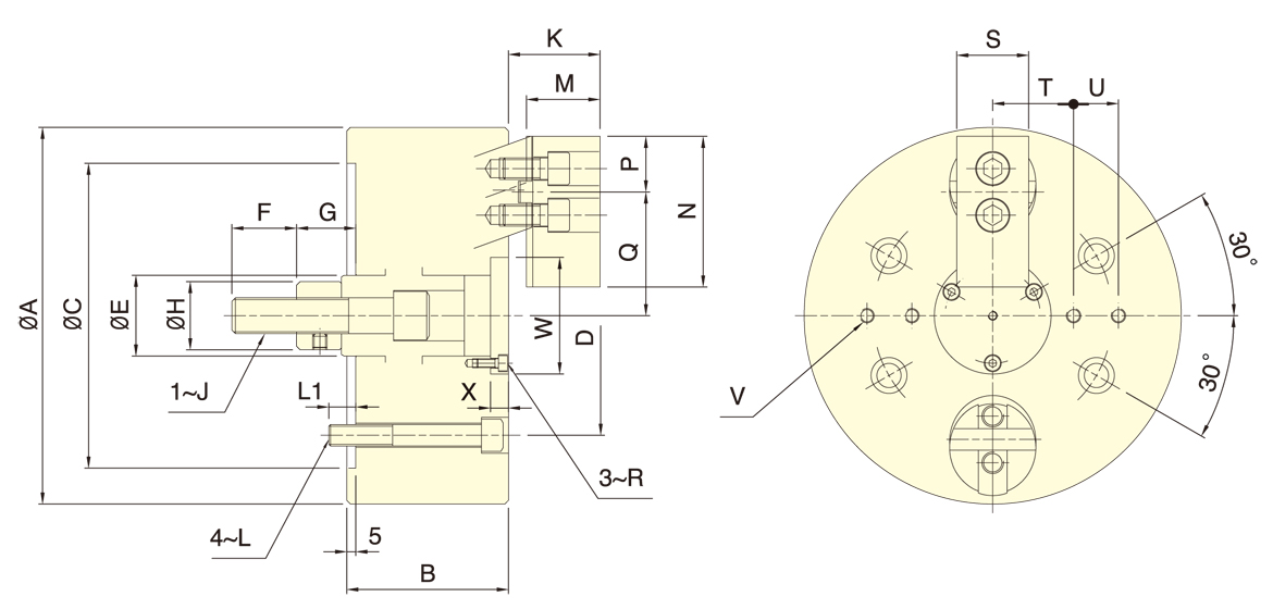 台湾佳贺autogrip两爪后拉卡盘2D