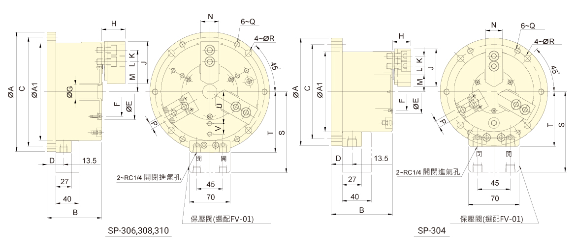 台湾佳贺autogrip立置式三爪夹头SP