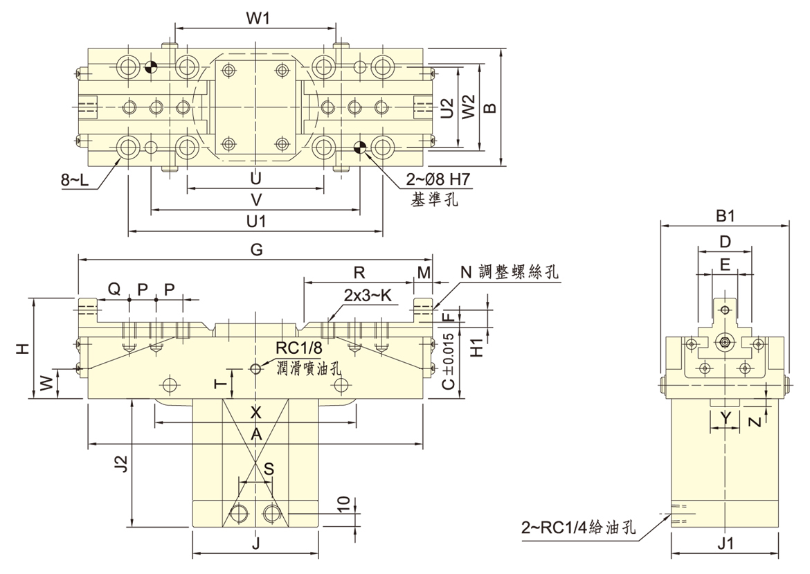 台湾佳贺autogrip同步夹具 曲柄型CP