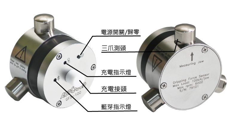 台湾佳贺autogrip夹持力传感器GFS-100