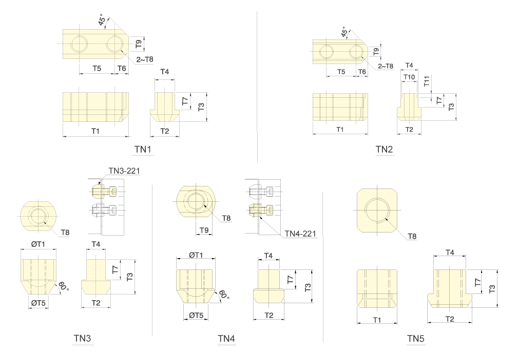 台湾佳贺autogripT型螺帽T-Nut