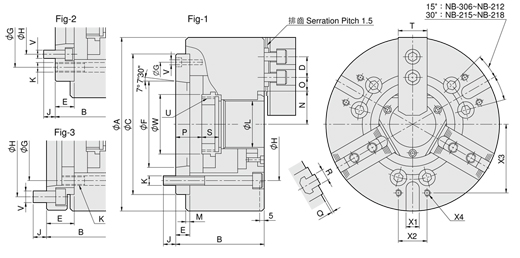 台湾亿川autostrong三爪超大孔中空油压卡盘NB-200 台湾亿川autostrong三爪超大孔中空油压卡盘NB-200