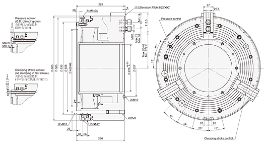台湾亿川autostrong气压连接式夹头PB-ES(275)