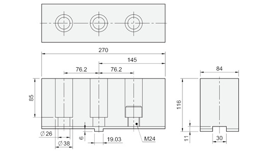 台湾亿川autostrong大型中实油压夹头生爪HC40-1