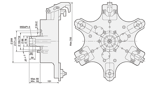 台湾亿川autostrong铝轮圈夹头F61