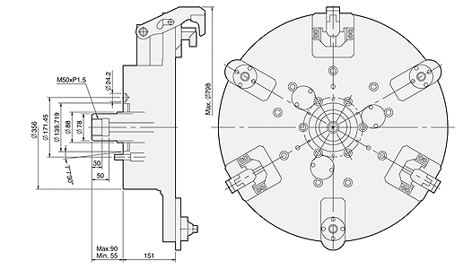 台湾亿川autostrong铝轮圈夹头F66