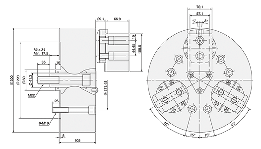 台湾亿川autostrong三爪摇摆式夹头BL 台湾亿川autostrong三爪摇摆式夹头BL