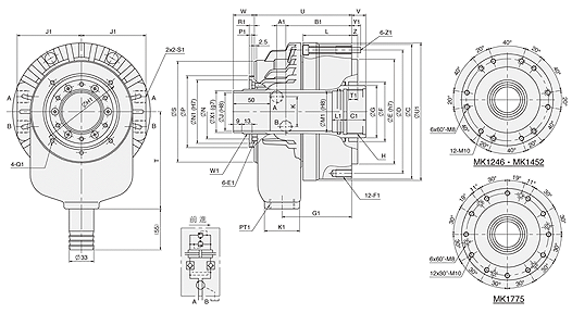 台湾亿川autostrong超高速薄型中空回转油压缸MK