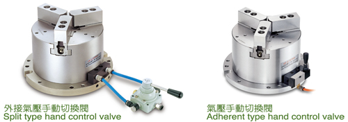 台湾千岛chandox内藏式中空(气)油压二爪夹盘MOT 台湾千岛chandox内藏式中空(气)油压二爪夹盘MOT