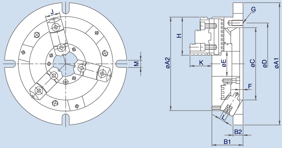 台湾千岛chandox强力超薄型夹盘NBK