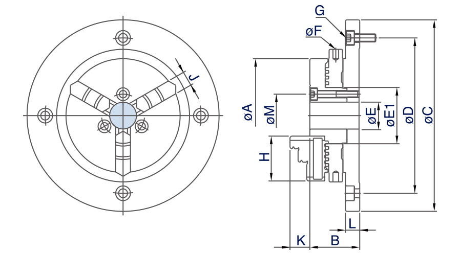 台湾千岛chandox不锈钢超薄型夹盘SE-ST