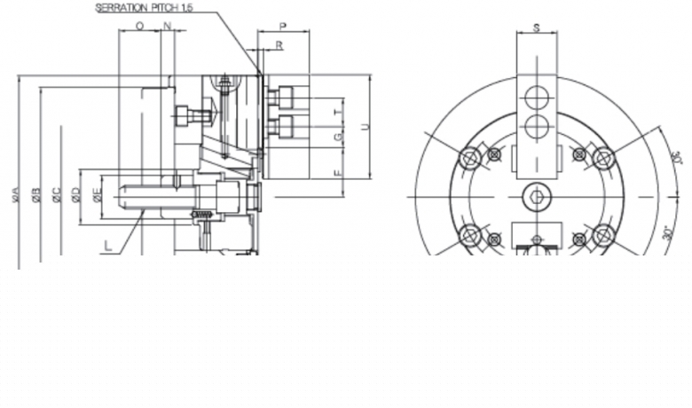 韩国瑞岩seoam两爪中实卡盘CASTL
