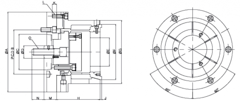 韩国瑞岩seoam外径用涨套卡盘SM-ODC