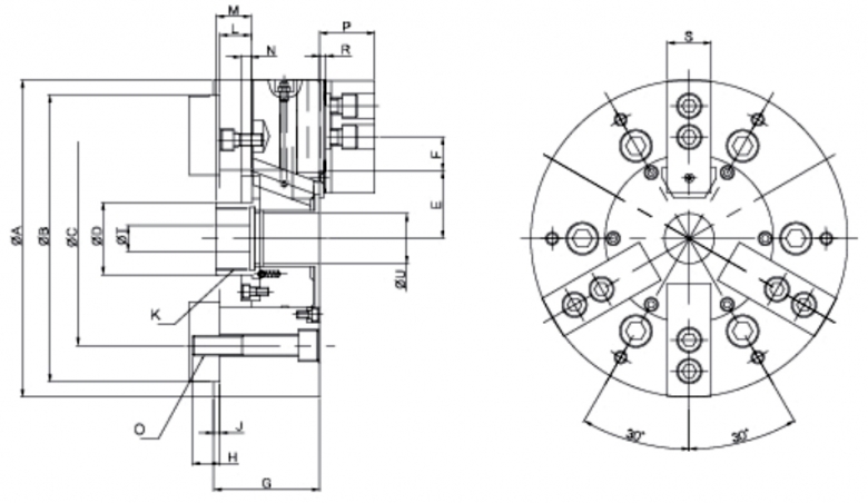 韩国瑞岩seoam两爪三爪公用卡盘SM-DNT