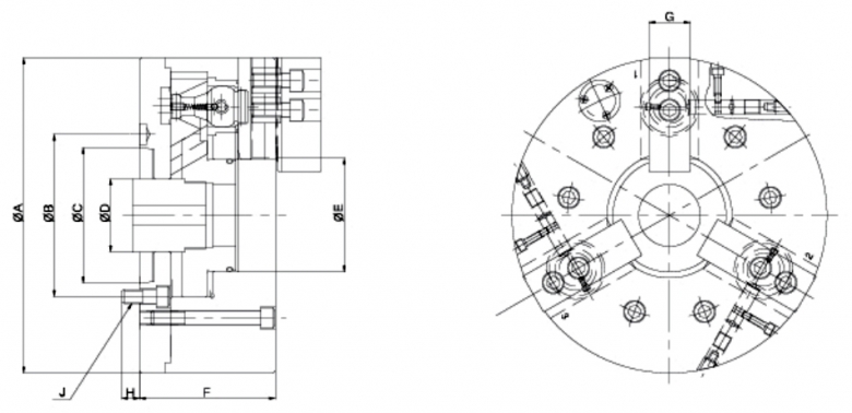 韩国瑞岩seoam快换卡爪卡盘SM-QJC